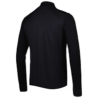 Men's Levelwear Black Philadelphia 76ers Nano Engineered Knit Fabric Quarter-Zip Jacket