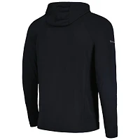Levelwear pour hommes, noir, Philadelphia 76ers, Zander, sweat à capuche raglan, haut quart de zip