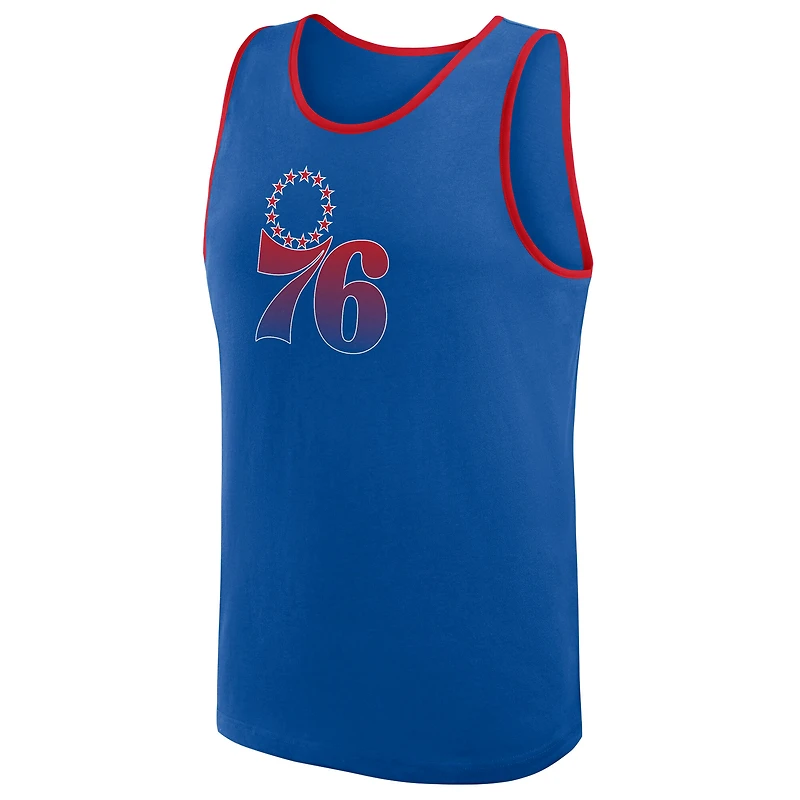 Débardeur Athletic Royal pour homme avec logo Philadelphia 76ers, succès inégalé