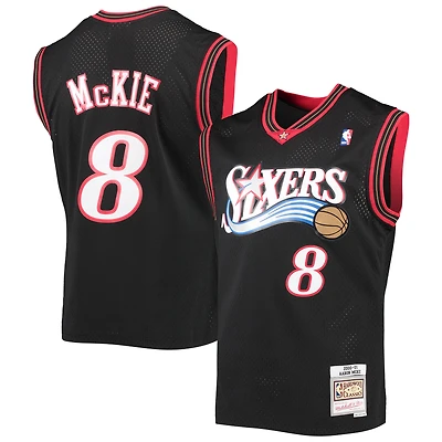 Maillot Swingman Mitchell & Ness Aaron McKie pour hommes, noir, Philadelphia 76ers, Hardwood Classics