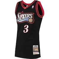 Men's Mitchell & Ness Allen Iverson Black Philadelphia 76ers 1997/98 Hardwood Classics Authentic Jersey