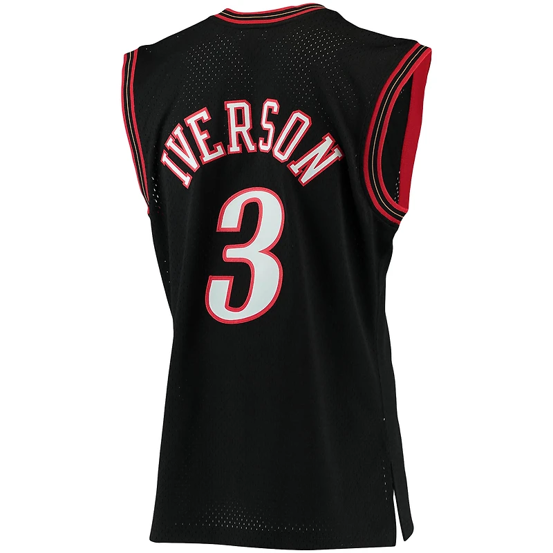 Maillot Mitchell & Ness Allen Iverson Swingman noir Philadelphia 76ers 2000/01 Big Tall Hardwood Classics pour homme