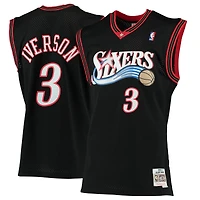 Maillot Swingman rouge Mitchell & Ness Allen Iverson Philadelphia 76ers 1996/97 Hardwood Classics pour homme