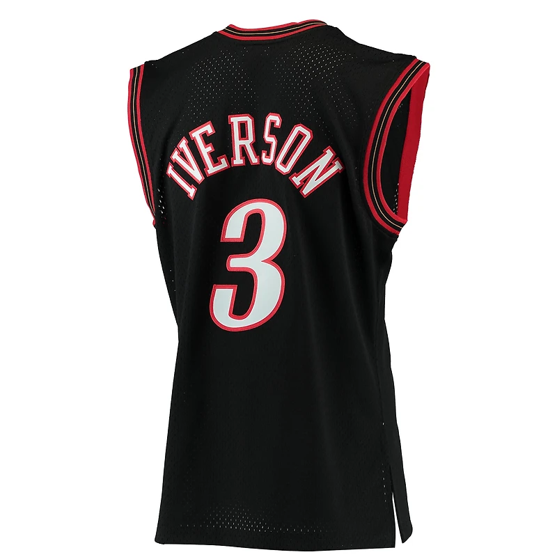 Maillot Swingman rouge Mitchell & Ness Allen Iverson Philadelphia 76ers 1996/97 Hardwood Classics pour homme