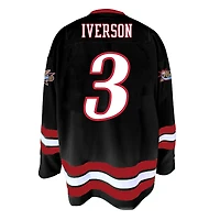 Maillot de hockey NBA Mitchell & Ness Allen Iverson noir Philadelphia 76ers pour homme, grandes tailles