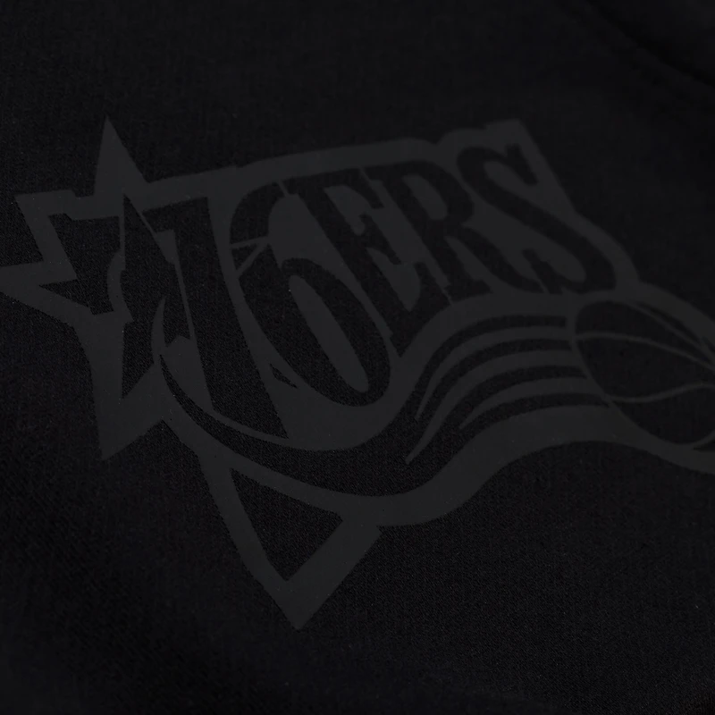 Sweat à capuche en polaire Mitchell & Ness Allen Iverson noir Philadelphia 76ers Playmaker pour homme