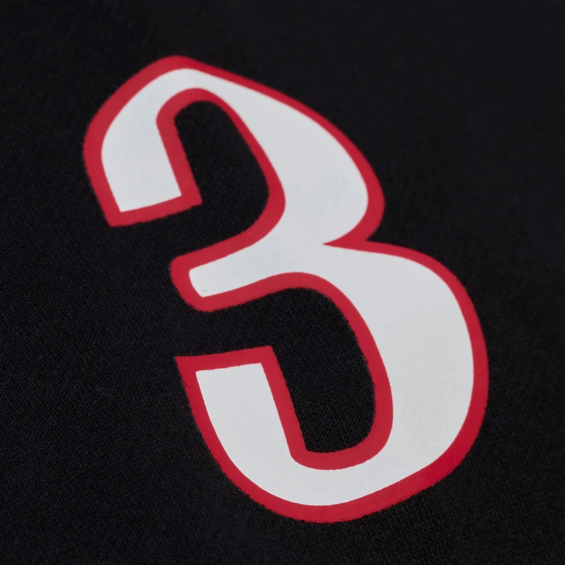 Sweat à capuche en polaire Mitchell & Ness Allen Iverson noir Philadelphia 76ers Playmaker pour homme