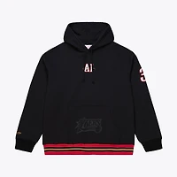 Men's Mitchell & Ness Allen Iverson Black Philadelphia 76ers Playmaker Fleece Hoodie