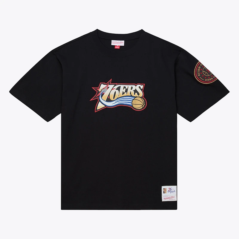 T-shirt graphique Mitchell & Ness Allen Iverson noir Philadelphia 76ers Playmaker pour homme