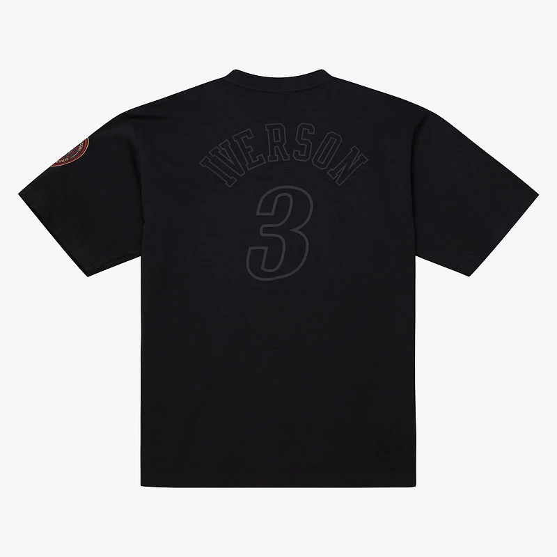 T-shirt graphique Mitchell & Ness Allen Iverson noir Philadelphia 76ers Playmaker pour homme