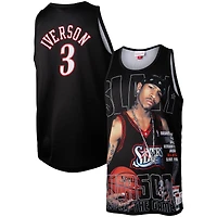 Débardeur noir Mitchell & Ness Allen Iverson pour hommes des Philadelphia 76ers Slam Player
