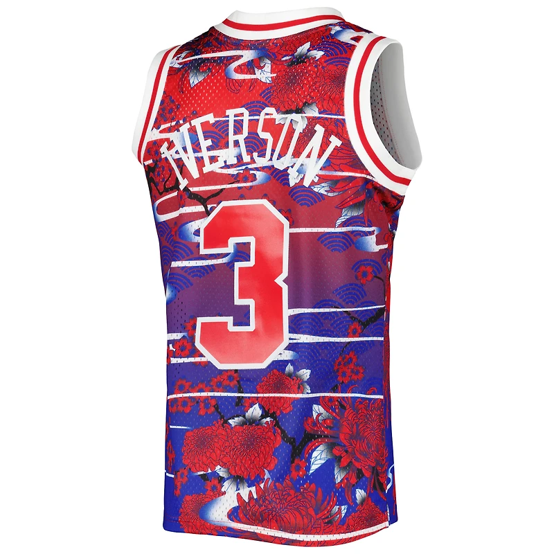 Maillot Swingman du Nouvel An lunaire Mitchell & Ness Allen Iverson pour hommes, rouge Philadelphia 76ers 1996/97 Hardwood Classics