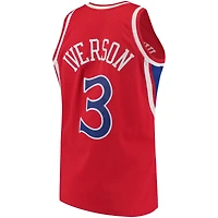 Men's Mitchell & Ness Allen Iverson Red Philadelphia 76ers 1996/97 Hardwood Classics Swingman Jersey