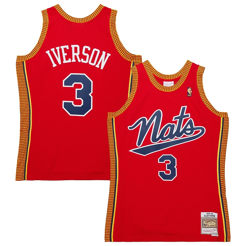 Maillot Swingman Mitchell & Ness Allen Iverson rouge Philadelphia 76ers / Hardwood Classics pour hommes