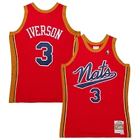 Maillot de joueur Swingman Throwback Mitchell & Ness Allen Iverson rouge Philadelphia 76ers 2004/05 pour hommes