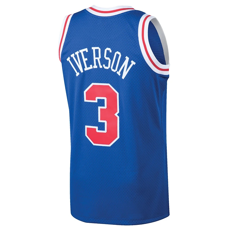 Men's Mitchell & Ness Allen Iverson Royal Philadelphia 76ers 1996/97 Hardwood Classics Swingman Jersey