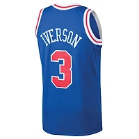Men's Mitchell & Ness Allen Iverson Royal Philadelphia 76ers 1996/97 Hardwood Classics Swingman Jersey