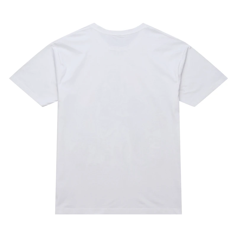 Men's Mitchell & Ness Allen Iverson White Philadelphia 76ers Hardwood Classics Chalked Up T-Shirt