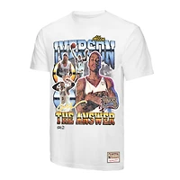 T-shirt commémoratif Mitchell & Ness Allen Iverson blanc des Philadelphia 76ers Hardwood Classics pour homme