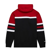 Sweat à capuche Mitchell & Ness pour hommes, noir/rouge, Philadelphia 76ers Head Coach