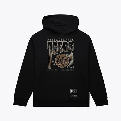 Men's Mitchell & Ness  Black Philadelphia 76ers Ball Out Hoodie