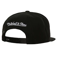 Men's Mitchell & Ness Black Philadelphia 76ers Champ Stack Snapback Hat