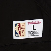 Men's Mitchell & Ness  Black Philadelphia 76ers Hardwood Classics Blackout Collection Pullover Hoodie
