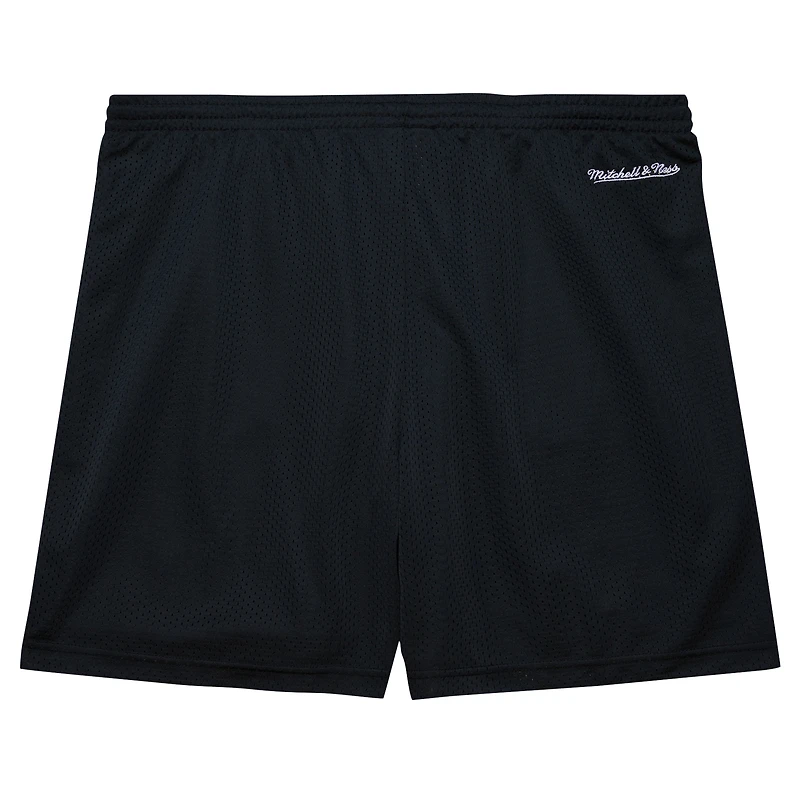 Short en maille Hardwood Classics Gameday noir pour homme des Philadelphia 76ers de Mitchell & Ness