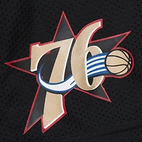 Short en maille Hardwood Classics Gameday noir pour homme des Philadelphia 76ers de Mitchell & Ness