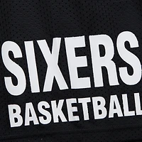 Short en maille Hardwood Classics Gameday noir pour homme des Philadelphia 76ers de Mitchell & Ness