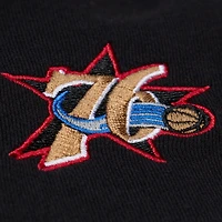 Men's Mitchell & Ness Black Philadelphia 76ers Hardwood Classics Originals Collection 2000-2001 Team Roster Fleece Hoodie