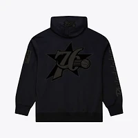 Men's Mitchell & Ness  Black Philadelphia 76ers Phantom Fleece Hoodie