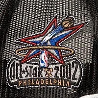 Men's Mitchell & Ness Black Philadelphia 76ers Roper Meshback Trucker Snapback Hat