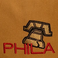 Casquette snapback Mitchell & Ness Bronze/Noir Philadelphia 76ers In the City Pro pour homme