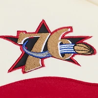 Men's Mitchell & Ness Cream Philadelphia 76ers Hardwood Classics 76 Originals Collection Head Coach Hoodie