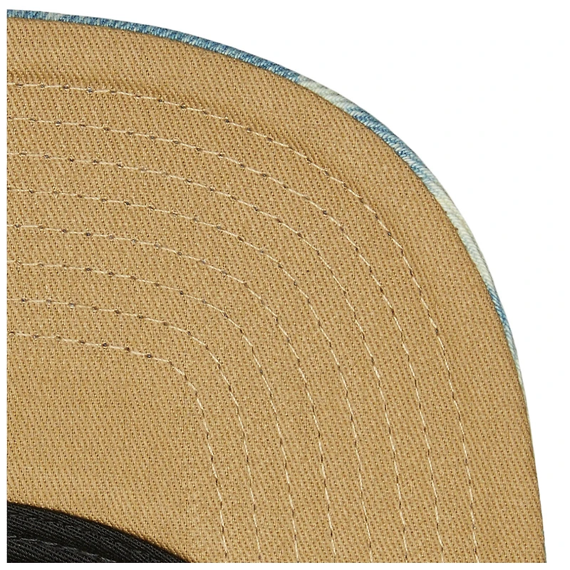 Casquette snapback délavée à l'acide Mitchell & Ness Denim Philadelphia 76ers pour homme