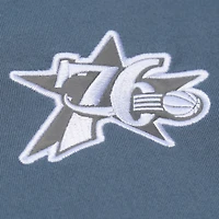 Men's Mitchell & Ness  Gray Philadelphia 76ers Thunderstorm Short Sleeve T-Shirt