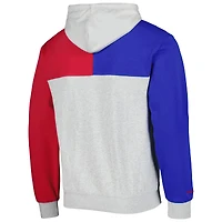 Chandail à capuchon coupe-égalité des Philadelphia 76ers Mitchell & Ness pour homme, gris chiné