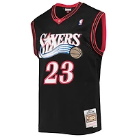 Men's Mitchell & Ness Lou Williams Black Philadelphia 76ers 2005/06 Hardwood Classics Swingman Jersey