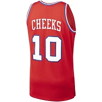 Men's Mitchell & Ness Maurice Cheeks Red Philadelphia 76ers Hardwood Classics Swingman Jersey
