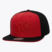 Casquette snapback Mitchell & Ness rouge/noir Philadelphia 76ers pour homme