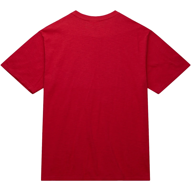 Men's Mitchell & Ness Red Philadelphia 76ers Hardwood Classics Legendary Slub T-Shirt