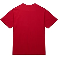 Men's Mitchell & Ness Red Philadelphia 76ers Hardwood Classics Legendary Slub T-Shirt