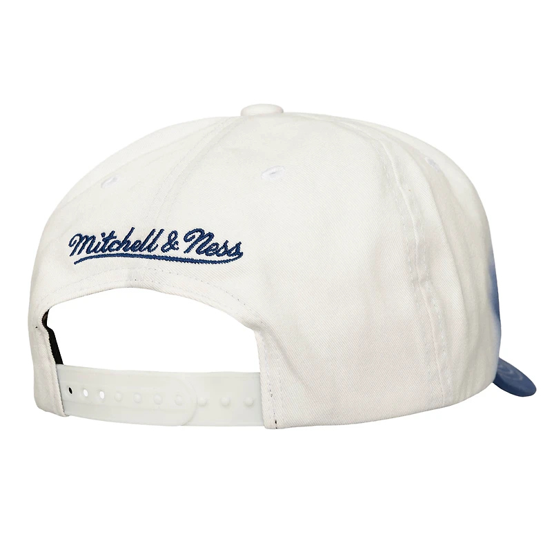 Men's Mitchell & Ness  Royal/White Philadelphia 76ers Dip Dye Pro Crown Adjustable Hat