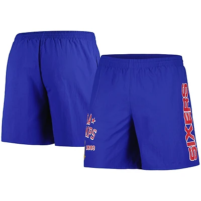 Mitchell & Ness Royal Philadelphia 76ers 1983 NBA Champs Heritage Short pour homme