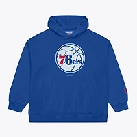 Men's Mitchell & Ness  Royal Philadelphia 76ers Basic Fleece Hoodie