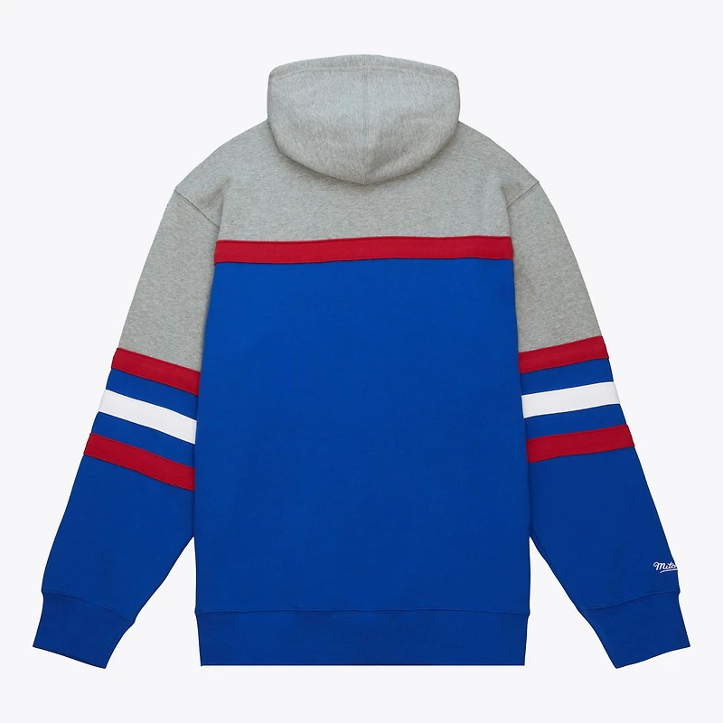 Men's Mitchell & Ness  Royal Philadelphia 76ers Fleece Head Coach Hoodie
