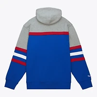 Men's Mitchell & Ness  Royal Philadelphia 76ers Fleece Head Coach Hoodie