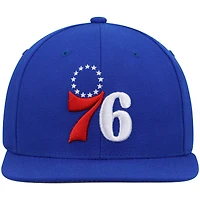 Men's Mitchell & Ness Royal Philadelphia 76ers Ground 2.0 Snapback Hat