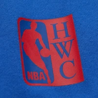 Sweat à capuche en polaire Mitchell & Ness Royal Philadelphia 76ers Hardwood Classics Team Origins pour homme